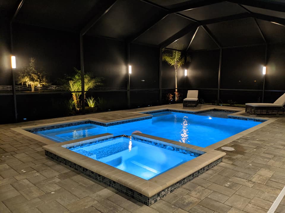 Salty Shores Installations custom lanai and pool cage lighting